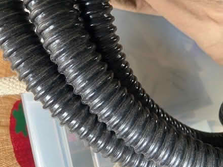 Photo of free length of black pipe (? trunking pipe) unused, approx 4mtrs (Simonstone BB12) #2