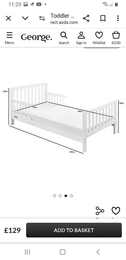 Photo of free White Toddler Bed (Frome BA1 (Bath side)) #1