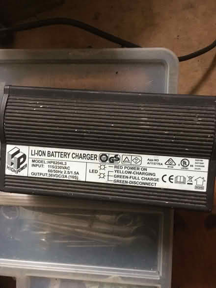 Photo of Wisper electric bike 36v charger (Fiveways BN1) #1