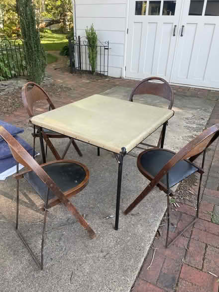 Photo of free Card table and 4 chairs (Ashton Heights, Arlington) #1