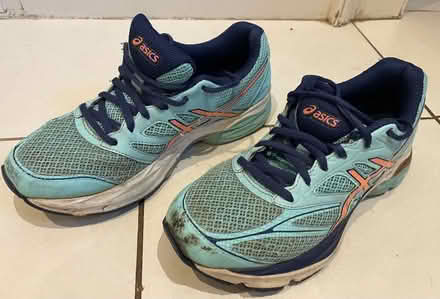 Photo of free Light blue ASIC trainers size 5 (East Malling) #1