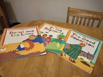 Photo of free 3 Very Large Format Children's bible story books (Hillsborough S6) #1