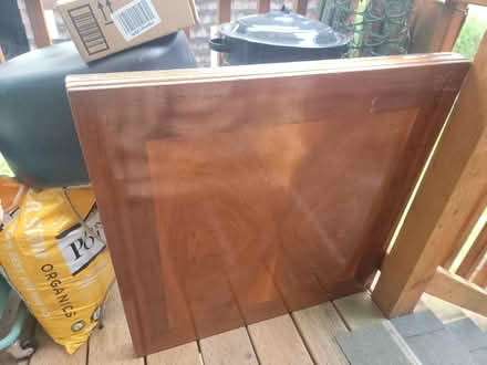 Photo of free Wood card table (Udist) #1