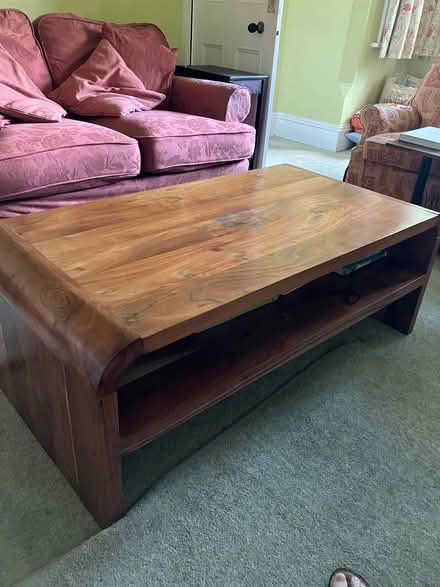 Photo of free Large, solid wood coffee table (Central Belper DE56) #1