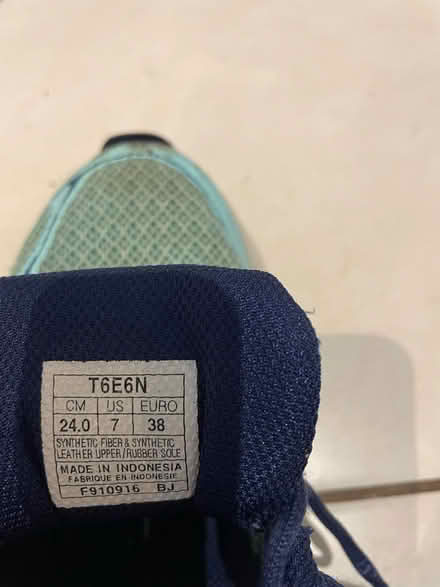 Photo of free Light blue ASIC trainers size 5 (East Malling) #2