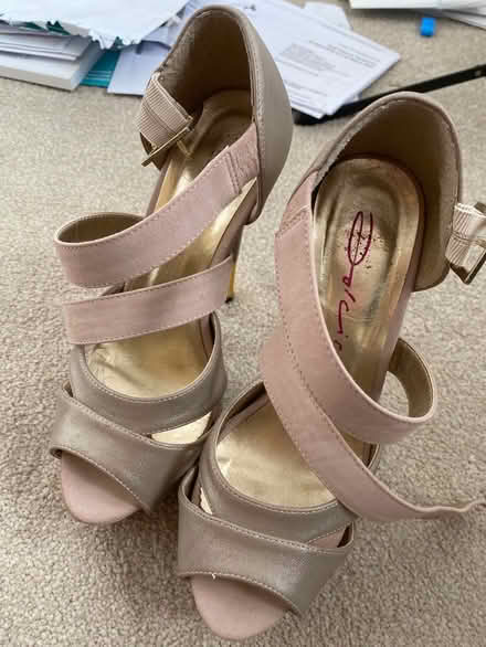 Photo of free Gold pink high heel shoes size 4 (Coventry CV5) #1