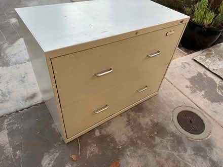 Photo of free 2drawer file cabinet (Belmont) #1