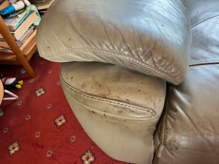 Photo of free Leather recliner armchair, no longer reclines (Pennington Green WN2) #4