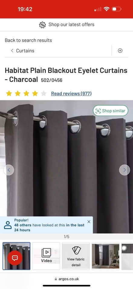 Photo of 2 sets of ring top curtains & boxes (Parkgate CH64) #1