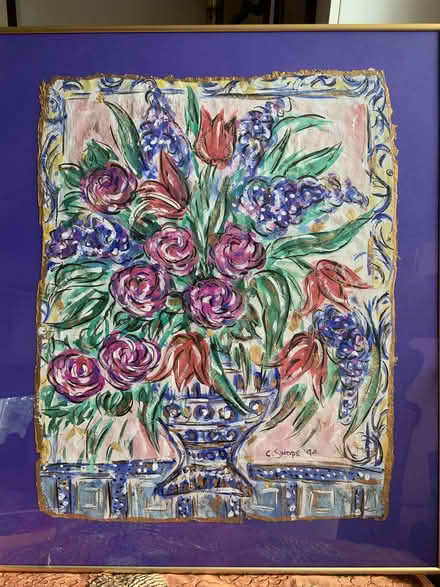 Photo of free 29x23 Painting with Cracked Glass (Industrial North West) #1