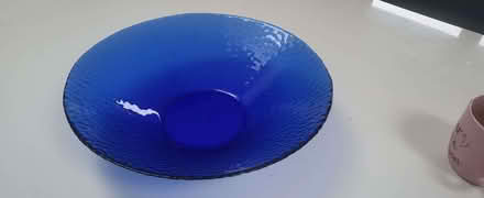Photo of free Large blue glass bowl (Kennington OX1) #1