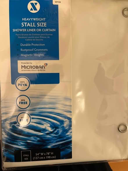 Photo of free Stall Size Shower Curtains NEW (Bowmanville (Damen & Foster)) #1