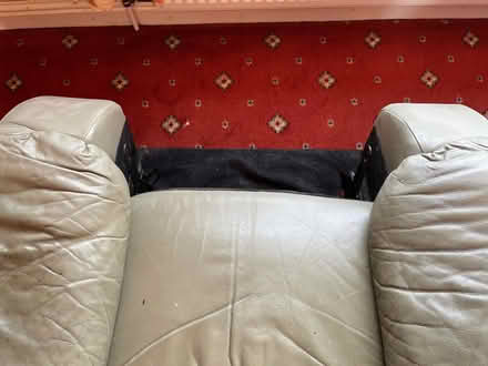 Photo of free Leather recliner armchair, no longer reclines (Pennington Green WN2) #1