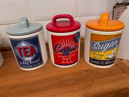 Photo of free Tea coffee sugar canisters (Heath End WS3) #1