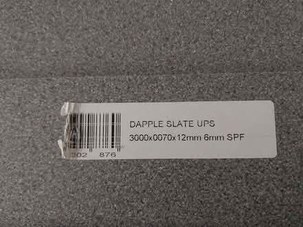 Photo of Wickes Laminate Dapple Slate Worktop Upstand - 12 x 70 x ? (Fairfield Park)