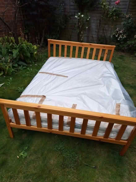 Photo of free Pine Double bed (Hanwell Fields OX16) #3