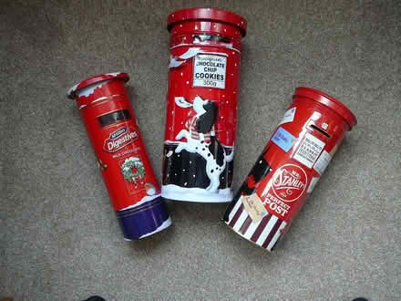 Photo of free 3 biscuit tins (Great Moor SK7) #1