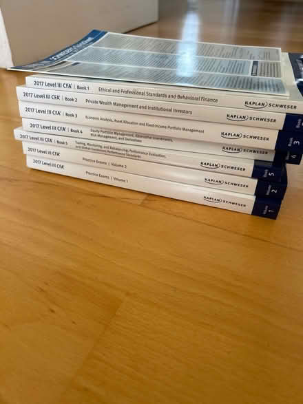 Photo of free 2017 Level 3 CFA Books (SW17 Tooting Bec) #1
