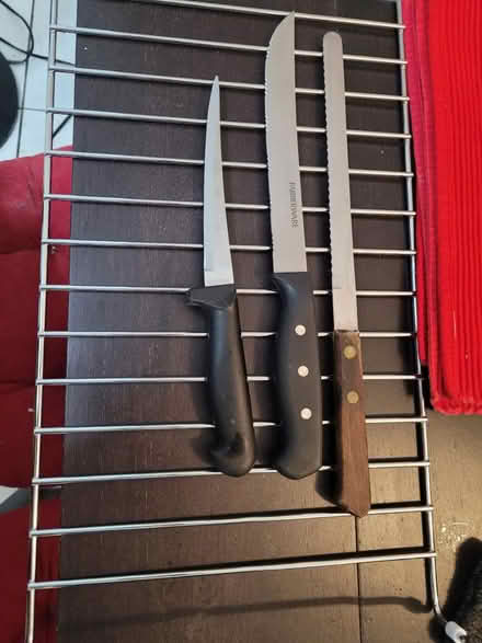 Photo of free Knives and metal rack (Central west) #1