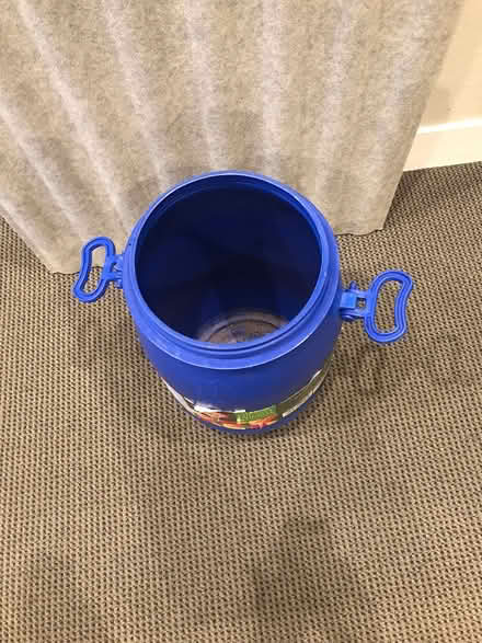 Photo of free Blue plastic barrel (Downtown San Rafael) #2