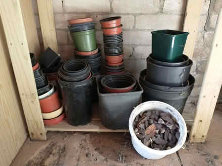 Photo of free Flower pots and slate chippings (Arnside LA5) #1
