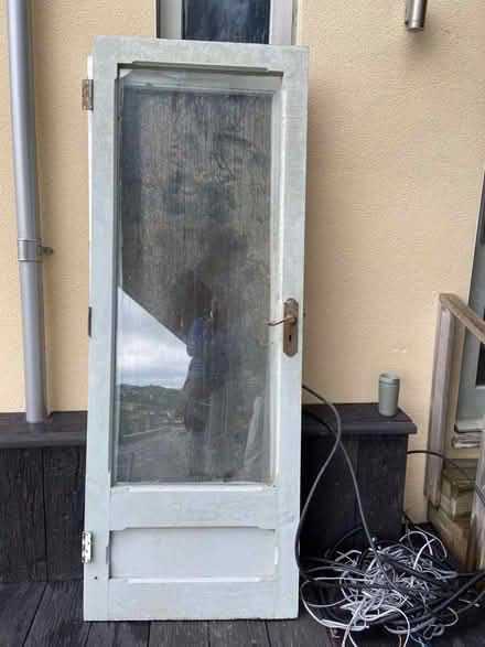 Photo of free Glazed interior vintage door (Forest Green GL6) #1