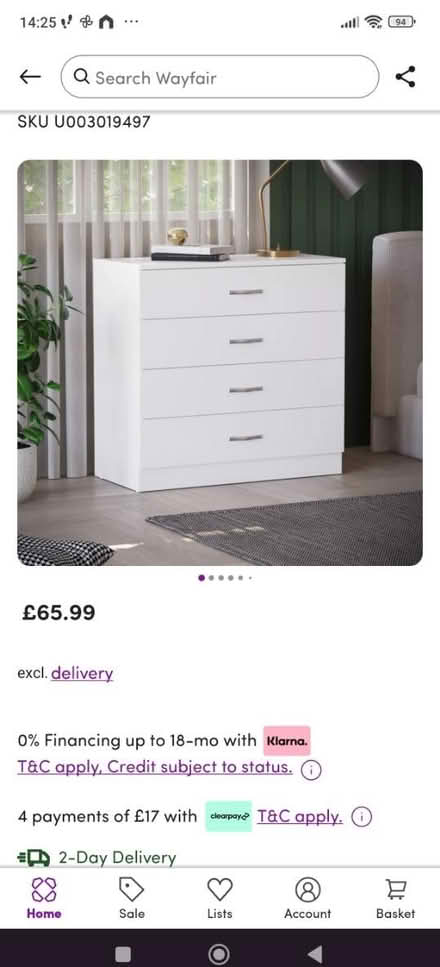 Photo of free Black bedside chest. Flatpack (Acle) #2