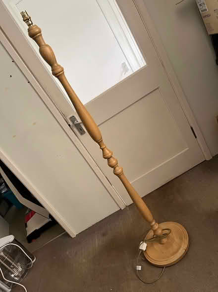 Photo of free Standard lamp wood repair (Nr Bridport) #1