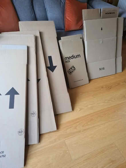 Photo of free Cardboard storage/moving boxes (Hayes BR2) #1