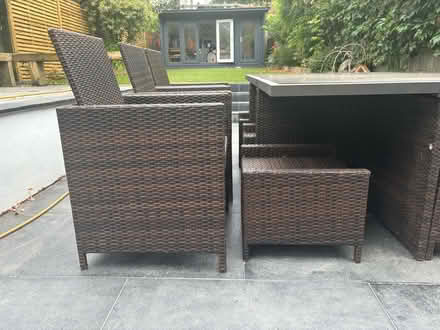 Photo of free Garden table, chairs and footstools (Knebworth, SG3) #3