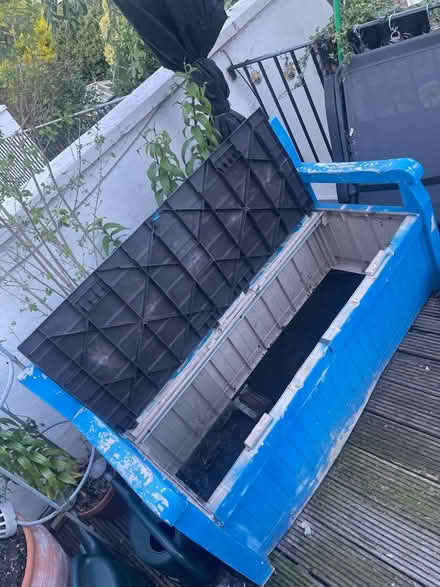 Photo of free Plastic bench w storage (W8) #2