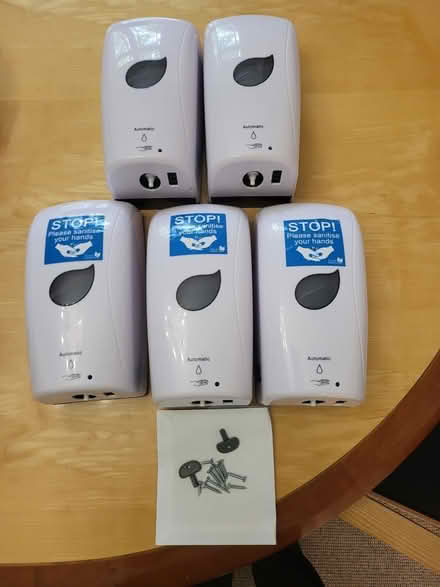 Photo of free x5 Wall Mounted Hand Sanitiser Dispensers - Battery Operated (Cheadle SK8) #1