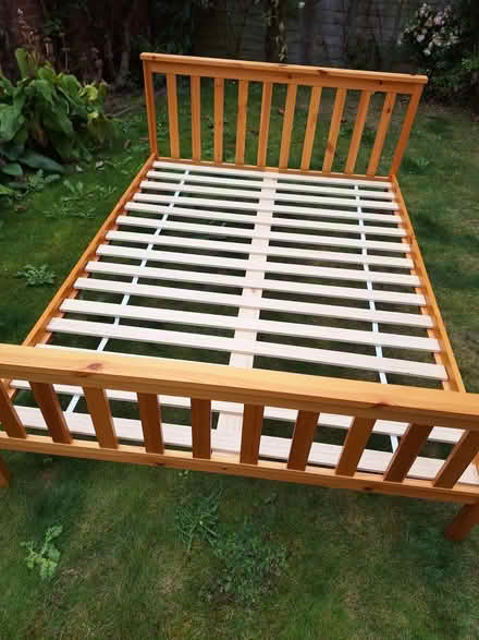 Photo of free Pine Double bed (Hanwell Fields OX16) #1