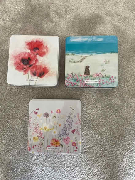 Photo of free 3 whistlefish card tins (Eastern Green CV5) #1