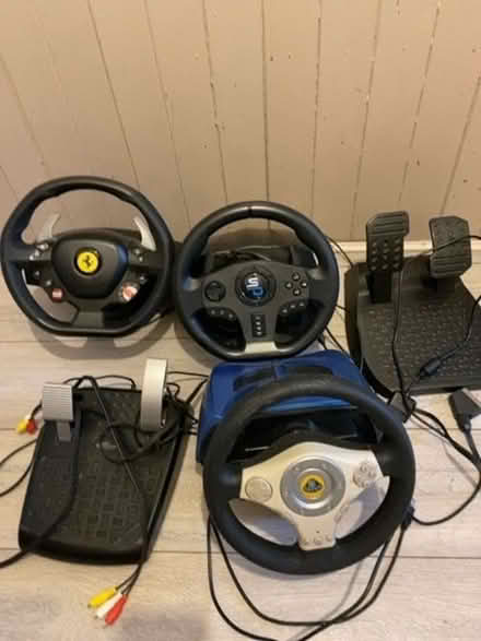 Photo of free Gaming Steering Wheels fit PC and PS2 or PS3 (Owlsmoor GU47) #1