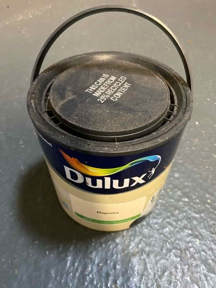Photo of free New 2.5L dulux magnolia paint (Letchworth SG6) #3