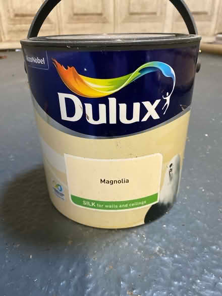 Photo of free New 2.5L dulux magnolia paint (Letchworth SG6) #1