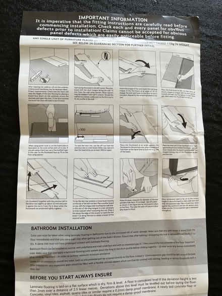 Photo of free Kitchen/bathroom flooring 12 pieces (Battledown GL52) #2