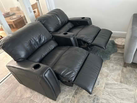 Photo of free Reclining leather sofa chairs (Tw2 6 jt) #2