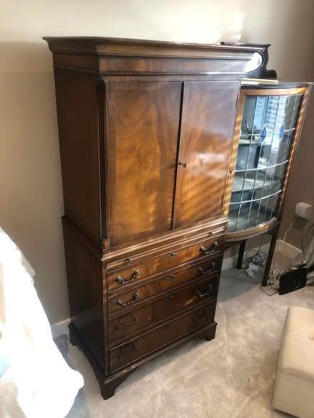 Photo of free Beautiful reproduction linen closet. Dark wood. (Charlbury OX7) #4