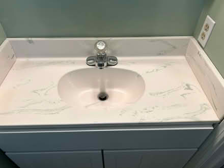 Photo of free Small vanity, top, and faucet (Clinton) #3