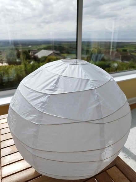 Photo of free White paper lampshade (BS24) #1