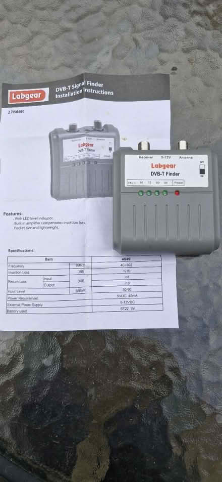Photo of free Labgear DVB-T Signal finder (Walmer CT14) #1