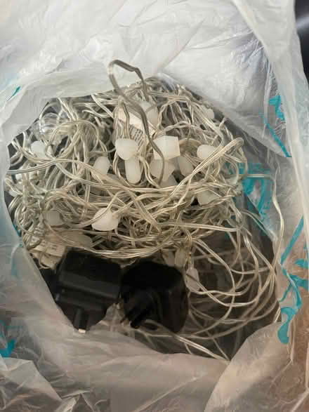 Photo of free 2x blue, heart-shaped fairy lights set (Round Hill BN2) #1