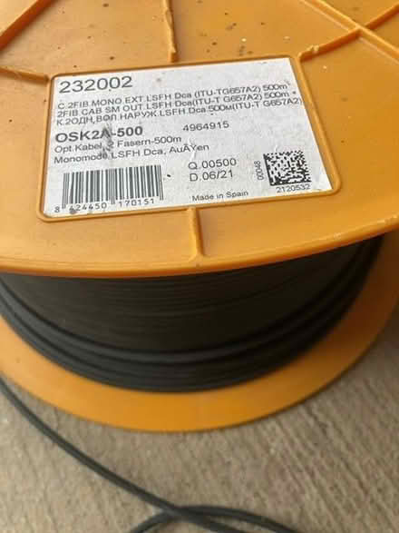 Photo of free Fibreoptical cable (Eton College SL4) #1