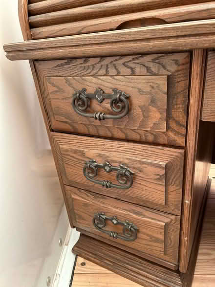 Photo of free Oak Roll Top Desk (Walnut Creek) #3