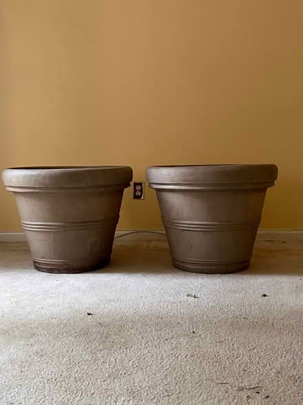 Photo of free Two large 27” planters (Chevy Chase MD) #1