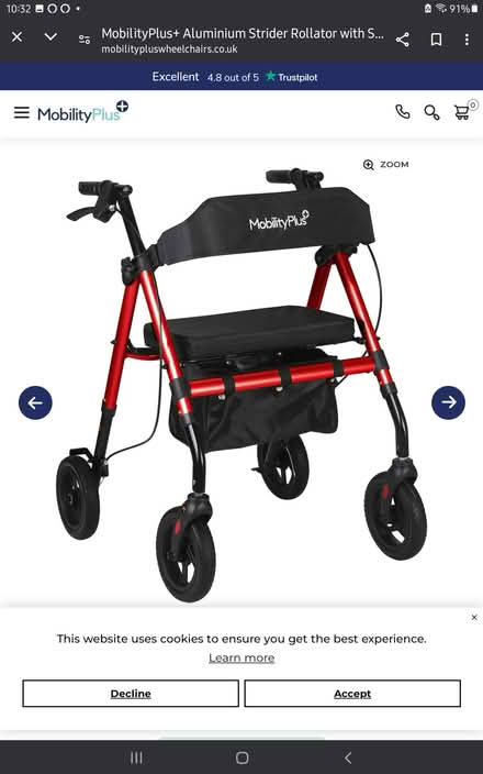 Photo of 4 wheel walker (PO7 Purbrook) #1