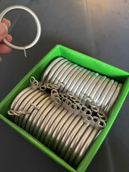 Photo of free 36 Metal Curtain Hoops (Crookes S10) #1