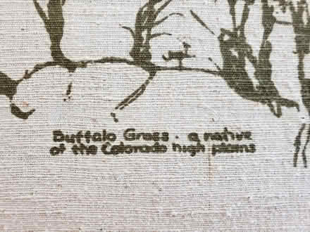 Photo of free silk screen fabric wall hanging (Farm Hill -- RWC) #2
